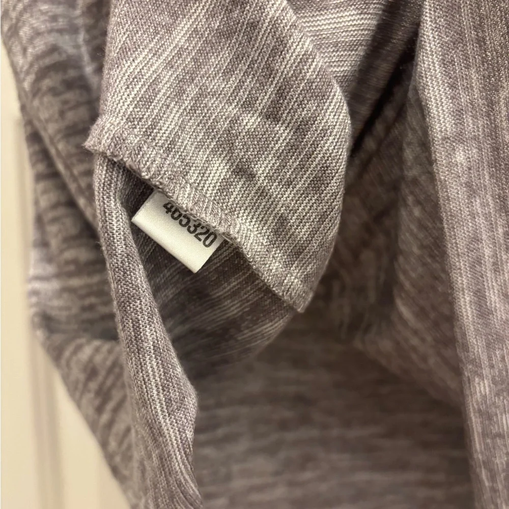 LOFT Heathered Gray Knit Top